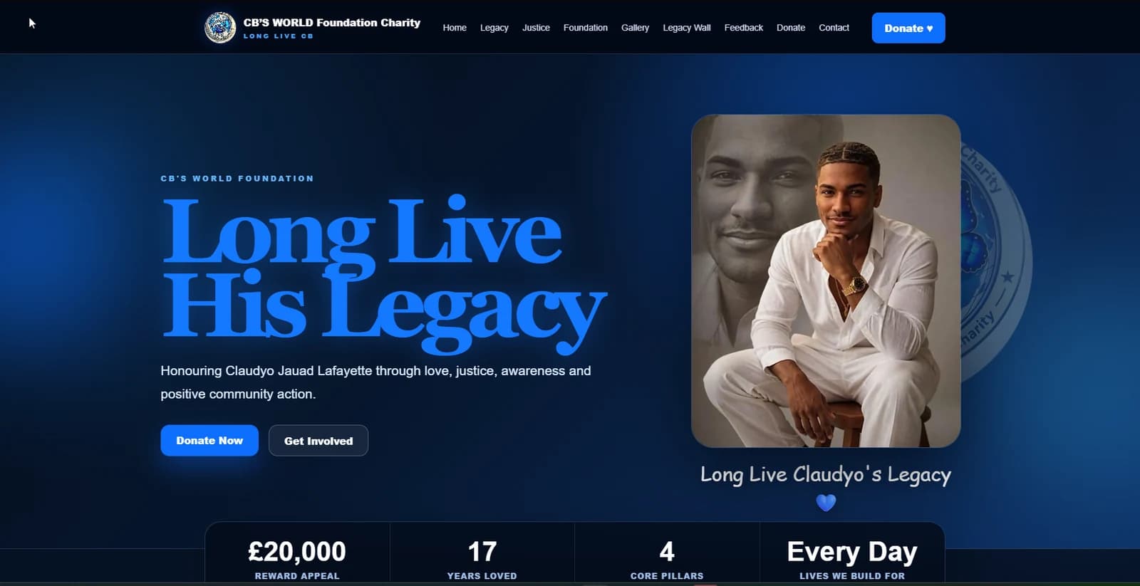 CB's World Foundation website